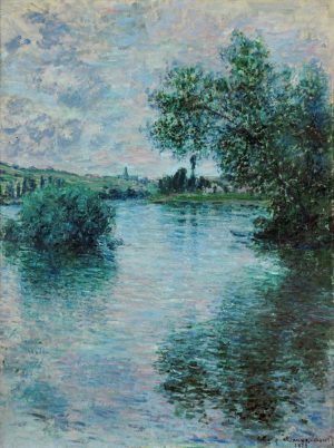 Claude Monet „Die Seine bei Vetheuil“ 60 x 80 cm