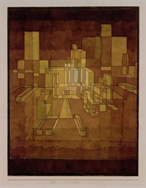 Paul Klee „Stadtperspektive“ 35 x 44 cm