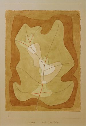 Paul Klee „Belichtetes Blatt“ 23 x 31 cm