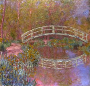Claude Monet „Brücke im Garten“ 92 x 89 cm