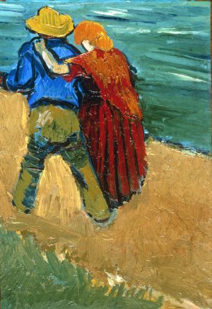 Vincent van Gogh “Liebespaar in Arles” (Fragment), 32,5 x 23 cm