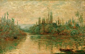 Claude Monet „Nebenarm der Seine bei Vetheuil“ 72 x 46 cm