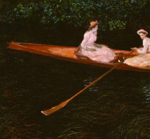 Claude Monet „Bootspartie auf der Epte“ 145 x 133 cm