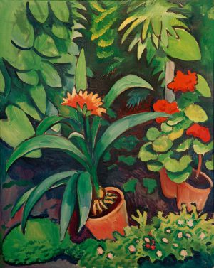 August Macke “Blumen im Garten” 72 x 90 cm