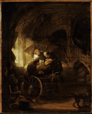 Rembrandt “Der junge Tobias heilt seinen blinden Vater“ 38.8 x 47.2 cm