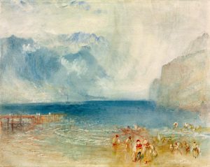 William Turner „Erster Dampfer auf Vierwaldstätter See“ 23 x 29 cm