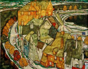 Egon Schiele „Der Häuserbogen“ 141 x 110 cm