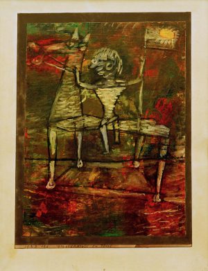 Paul Klee „Zwergherold zu Pferd“ 23 x 31 cm