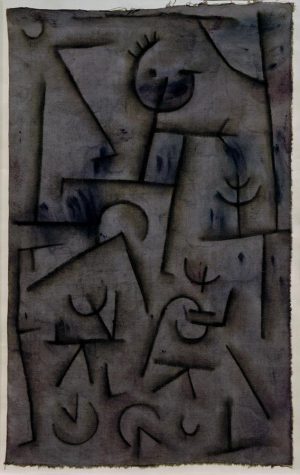Paul Klee „Bacchanal in Rotwein“ 31 x 49 cm