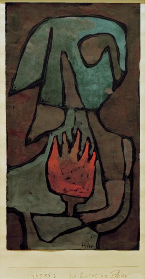 Paul Klee „Sie hütet die Flamme“ 17 x 32 cm