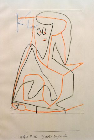 Paul Klee „Bart-Nymphe“ 21 x 30 cm