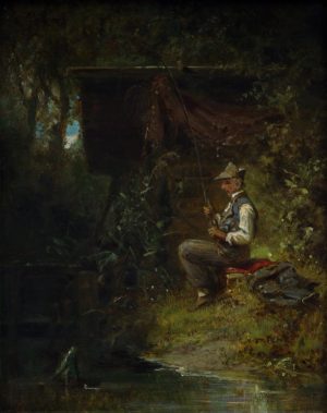 Spitzweg Carl „Der Angler“ 15 x 19 cm