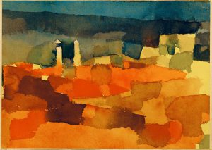 Paul Klee „Auf eine Skizze aus Sidibusaid zurückgreifend“ 30 x 22 cm