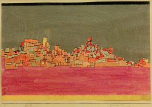 Paul Klee „Zweihügel Stadt“ 37 x 24 cm