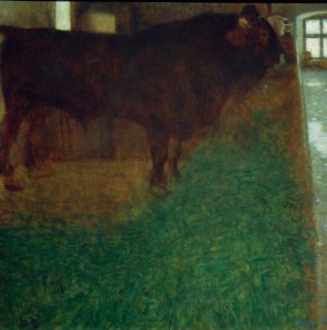 Gustav Klimt „Der schwarze Stier“ 80 x 80 cm
