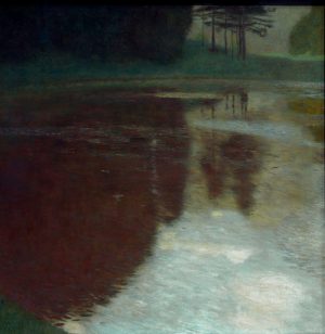 Gustav Klimt „Morgen am Teiche“ 75 x 75 cm