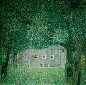 Gustav Klimt „Oberösterreichisches Bauernhaus“ 110 x 110 cm