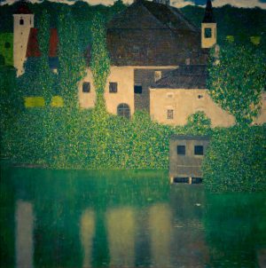 Gustav Klimt „Schloß Kammer am Attersee I (Wasserschloss)“ 110 x 110 cm