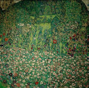 Gustav Klimt „Gartenlandschaft mit Bergkuppe“ 110 x 110 cm