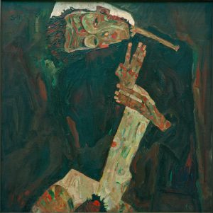 Egon Schiele „Der Lyriker“ 80 x 80 cm