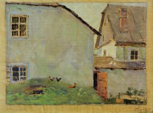 Egon Schiele „Bauernhäuser“ 31 x 24 cm