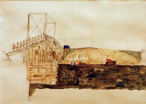 Egon Schiele „Die Brücke“ 43 x 31 cm