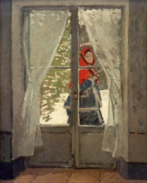 Claude Monet „Madame Monet mit roter Kapuze“ 79 x 99 cm