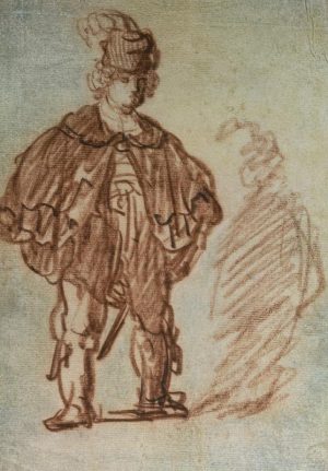 Rembrandt “Stehender Schauspieler“ 17.5 x 24.5 cm