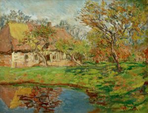 Claude Monet „Strohhaus in der Normandie“ 81 x 65 cm