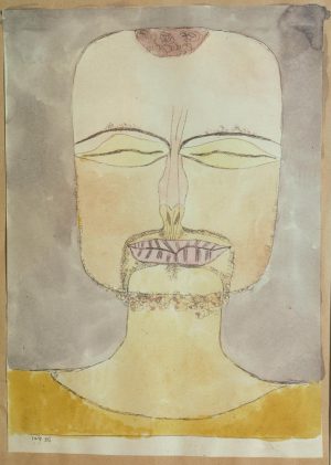 Paul Klee „Versunkenheit (nach der Zeichnung 19/75)“ 18 x 26 cm