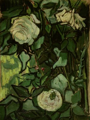 Vincent van Gogh “Rosen und ein Kaefer” 32,5 x 23,5 cm