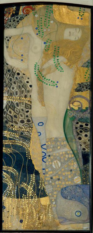 Gustav Klimt „Wasserschlangen I “ 20 x 50 cm