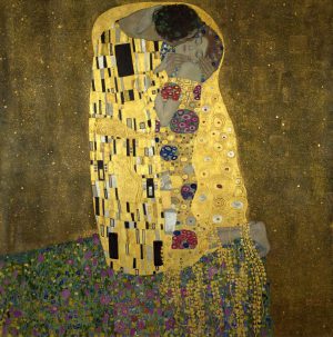 Gustav Klimt „Der Kuß“ 180 x 180 cm