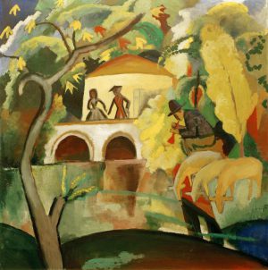 August Macke „Rokoko“ 89 x 89 cm