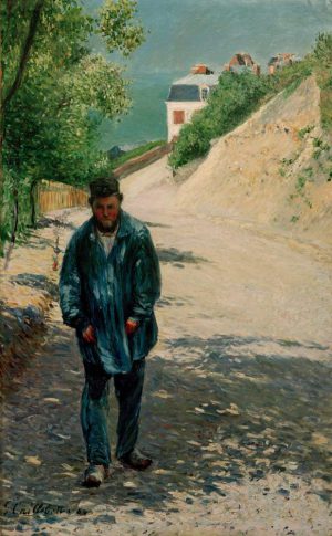 Claude Monet „Pere Magloire auf der Straße zwischen Saint-Clair und etreta“ 100 x 128 cm