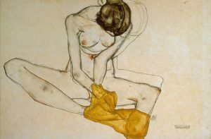 Egon Schiele „Weiblicher Akt“ 47 x 31 cm