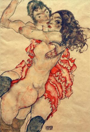 Egon Schiele „Zwei Freundinnen“ 33 x 48 cm