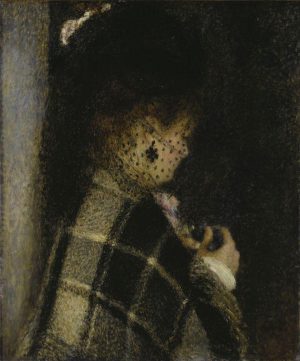 Auguste Renoir „Frau mit Schleier“ 51 x 61 cm