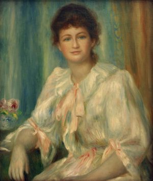 Auguste Renoir „Porträt einer jungen Frau in Weiß“ 54 x 65 cm