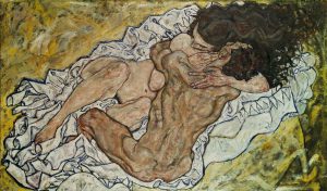 Egon Schiele „Umarmung“ 70 x 100 cm