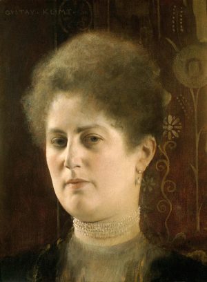 Gustav Klimt „Damenbildnis (Bildnis Frau Heymann)“ 23 x 39 cm