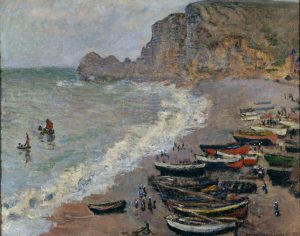 Claude Monet „Etretat la plage e la porte d´Amont“ 81 x 66 cm