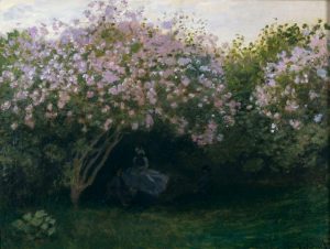 Claude Monet „Ruhepause unter dem Fliederbusch“ 65 x 50 cm