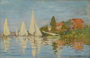 Claude Monet „Regatta in Argenteuil“ 75 x 48 cm