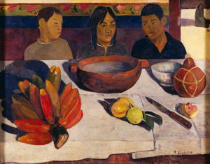 Paul Gauguin „Tahitische Jungen am Tisch“  92 x 73 cm