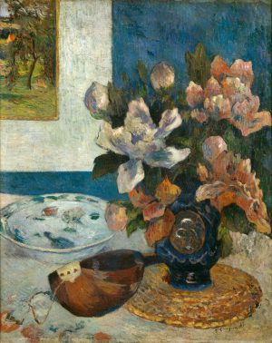 Paul Gauguin „Stillleben mit Mandoline und Blumen“  51 x 61 cm