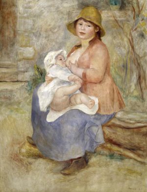 Auguste Renoir „Mutterglück  Stillende Mutter“ 72 x 91 cm