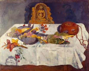 Paul Gauguin „Stilleben mit exotischen Vögeln“  76 x 62 cm