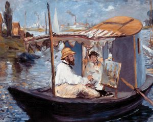 Claude Monet „Die Barke“ 105 x 82 cm