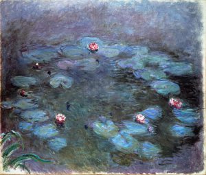 Claude Monet „Nympheas -Seerosen“ 150 x 74 cm